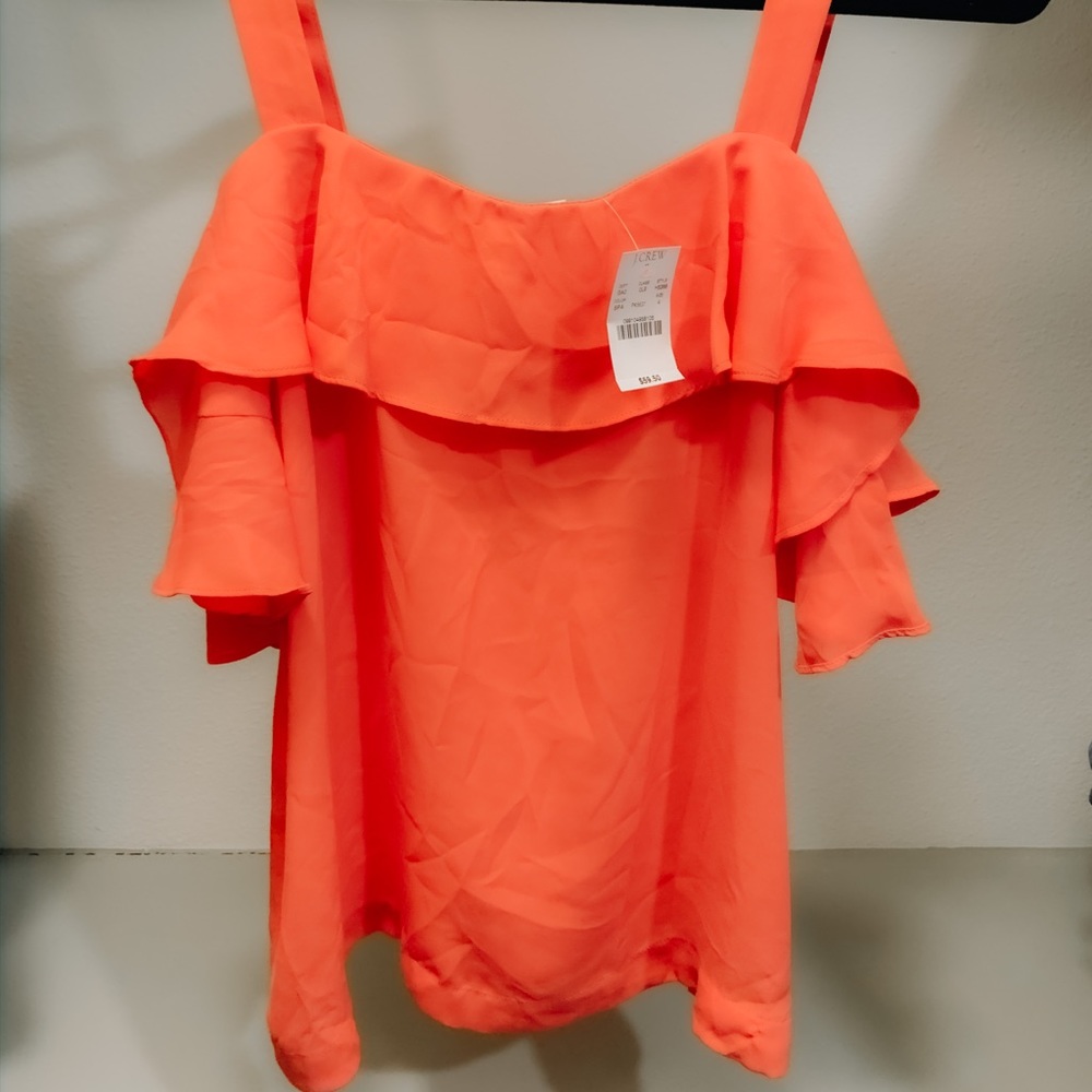 J.Crew ruffle tank